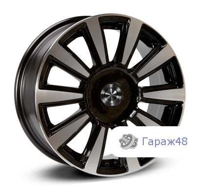 Replica TO71 R17 / 7J PCD 5x114.3 ET 45 ЦО 60.1 Литые Черный с полированной лицевой поверхностью